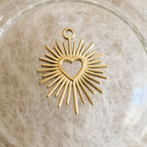 Charms - serce słońce