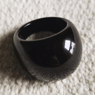 Pierścionek Czarna Kawa